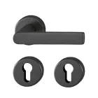 Set de manijas LOS ANGELES para recámara, acabado negro satinado