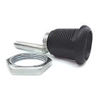 Cerradura BK-0104, para sistema de cajones para mueble metálico, color negro