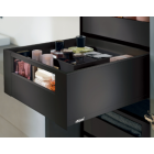 Cajón interno LEGRABOX pure altura C con galería frontal, color negro