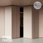 Sistema corredizo plegable FOLDING CONCEPTA 3 PUSH capacidad de carga 25kg, para 4 puertas de madera