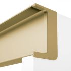 Perfil Gola de VOLPATO para mueble de cocina, 4200 mm de longitud, acabado oro cepillado