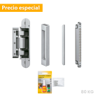 KIT TECTUS Glass: Bisagra para puerta de cristal, capacidad de carga 80 kg por par