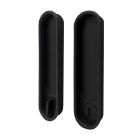 Jaladeras con perilla HOLLOW OVAL para puerta deslizable, acabado negro 