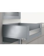 Cajón interno LEGRABOX pure altura C con elemento de diseño bajo, color inox