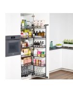 Set TANDEM STYLE para mueble de cocinas de 500 mm de ancho, 6 niveles, 1700 mm de altura, con cierre suave, acabado antracita