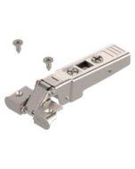Bisagra CLIP top 95° para marco angosto de aluminio, con muelle para atornillar (cubrimiento total)