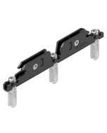 Fijación frontal simétrica EXPANDO para frentes de aluminio ancho y estrecho, MDF y madera sólida.