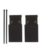 Set de 2 bisagras para panel lateral, preparadas para cierre suave. Para espesor de panel de 18mm