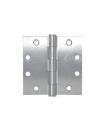 Bisagra plana de libro HAGER para puertas, 4.5 x 4.5 pulgadas, acabado satinado