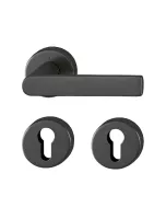 Set de manijas LOS ANGELES para recámara, acabado negro satinado