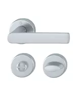 Set de manijas LOS ANGELES para baño, acabado cromo satinado