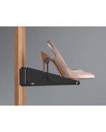 Zapatera extensible para closet de 560 a 1000 mm, color negro