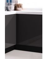 Zoclo FUTURE para gabinetes de cocina, acabado negro ingo