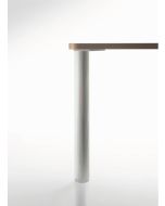 Juego de cuatro patas de aluminio acanalado para cubierta de cristal, largo 76 mm