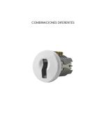 Cerradura LP-825, combinaciones diferentes, acabado blanco