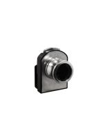 Cilindro CB-361 con jaladera, para puerta de vidrio maximo 6mm, acabado niquelado.