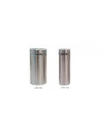 Conector con chapetón para muro-cristal, acero inoxidable