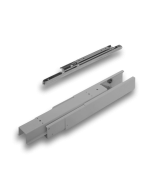 Corredera BOX de 1000mm para gabinete extraible, extensión total, capacidad 120kg, ZINC.