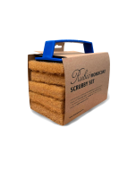 SCRUBBY SET  de 5 almohadillas aplicadoras, con 1 mango