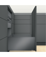 Cajón LEGRABOX pure altura F, color gris orión