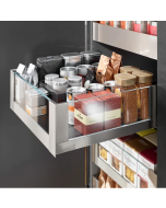 Cajón interno LEGRABOX free altura C con elemento de inserción alto, color inox