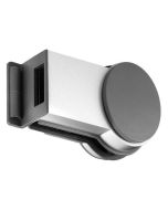 Contra placa Meroni, modelo FGL1 para puerta de cristal, cromo satinado