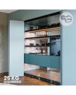 Sistema corredizo plegable FOLDING CONCEPTA 3 PUSH capacidad de carga 25kg, para puertas de madera, lado izquierdo