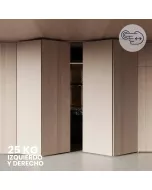 Sistema corredizo plegable FOLDING CONCEPTA 3 PUSH capacidad de carga 25kg, para 4 puertas de madera