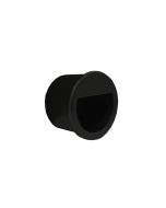 Jaladera HOLLOW ROUND para puerta corrediza, diámetro 34 mm, acabado negro