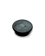 Pasacables de plástico para escritorio o mesa, de 55 mm x 20 mm x 50mm, color negro
