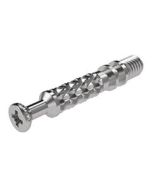 Perno rolado con grip con cuerda M6, acabado zinc