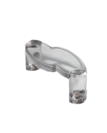 Jaladera transparente, de 64 mm entre centros