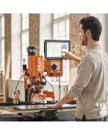 Máquina neumática MINIPRESS P, con complemento EASYSTICK, para instalación de bisagras