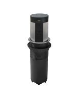 Multicontacto de torre Tower 100, 4 sockets, 2 puertos USB A, cargador inalámbrico, color negro
