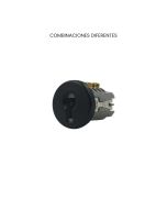 Cerradura LP-325, combinaciones diferentes, acabado negro
