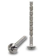 Tornillo recortable para jaladera  M4 x 45 mm, acabado zinc.