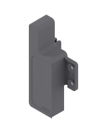Pieza de bracket frontal izquierdo METABOX, altura M, para cajón interno, gris
