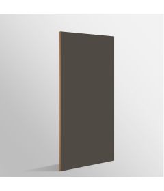 Tablero de MDF con laminado FENIX, Grigio Aragona y trascara HPL Graphite, formato 1.22 x 2.44 m