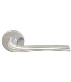 Set de manijas Mandelli, modelo SAMI 1491 para recámara o set de baño, acabado cromo satinado