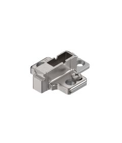 Base en cruz, para bisagra CLIP top, altura 9 mm, para atornillar con ajuste excéntrico