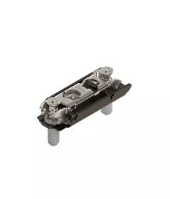 Placa de montaje recta para bisagra CLIP/HK-S, taquete expansivo de 5mm, ajuste excéntrico, acabado negro ónix