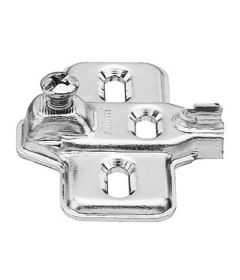 Placa de montaje en cruz para bisagra MODUL, altura 0mm, para atornillar.