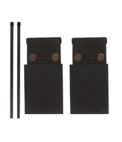 Set de 2 bisagras para panel lateral, preparadas para cierre suave. Para espesor de panel de 18mm