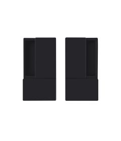 Jaladera WAVE para puerta corrediza de paso, color negro