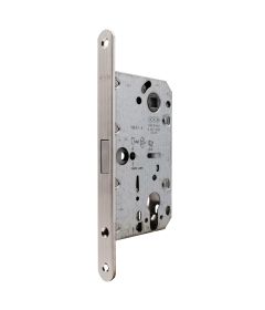 Cerradura Magnética para puerta de recámara, modelo POLARIS 2XT, acabado niquelado satinado
