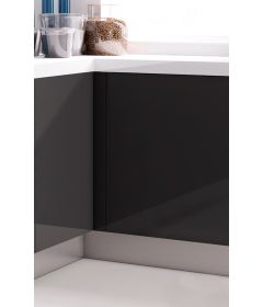 Zoclo FUTURE para gabinetes de cocina, acabado inox satinado