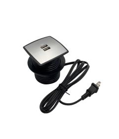 MULTY II USB de carga, con 2 USB de carga, material ABS, acabado gris