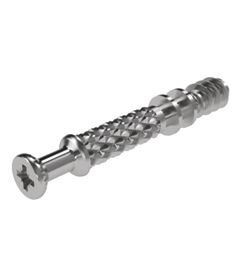 Perno rolado de 34 mm con grip con cuerda Euro, acabado zinc