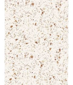 Cubierta de Superficie Sólida Everform™, color 742 Blanco Terrazzo, 0.76 X 3.73 m
