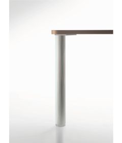 Juego de cuatro patas de aluminio acanalado para cubierta de cristal, largo 76 mm